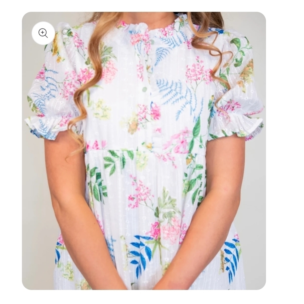 Babydoll Floral Multicolor Dress